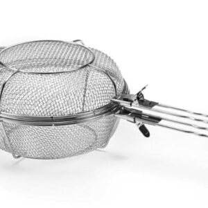 Stainless Steel Grill Basket, 11.75" 3 in 1 BBQ Basket