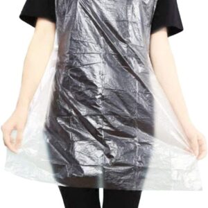 Disposable Aprons (50 Count), Plastic apron for Painting Party, Cooking, Housework, Picnic etc.
