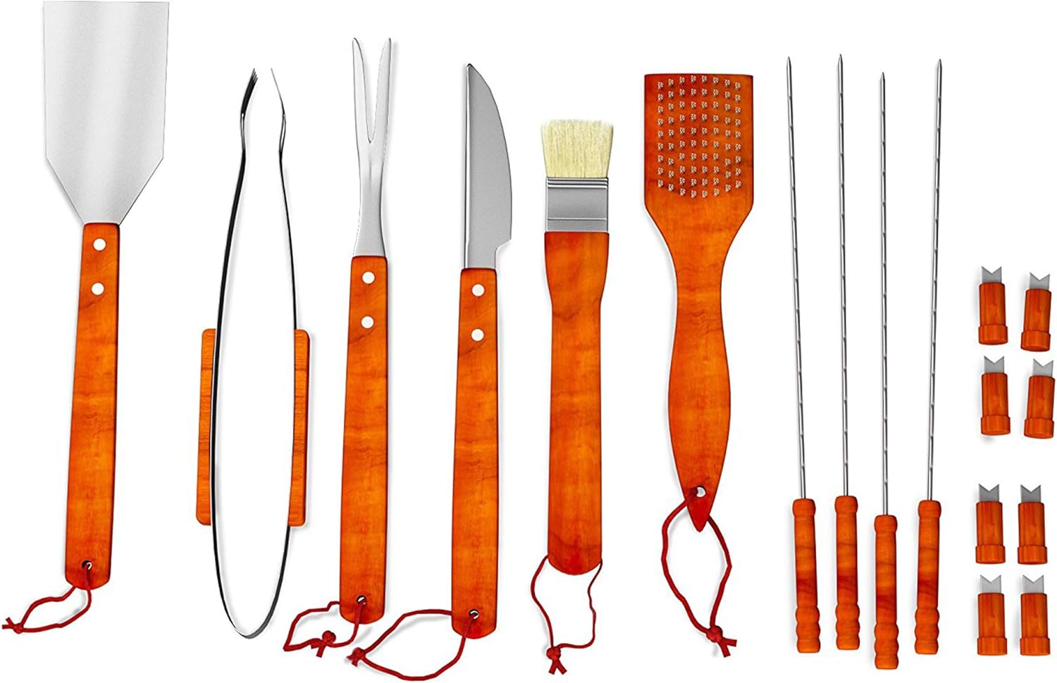 BBQ Grill Tools Set Collection - Barbecue Accessories with Case - Image 2